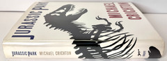 Jurassic Park, Michael Crichton 1990 1st ed 1st print w $19.95 DJ in Mylar