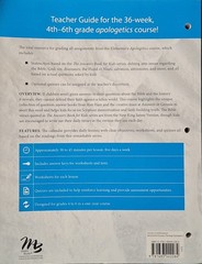 Elementary Apologetics Teacher Guide 4th-6th Paperback