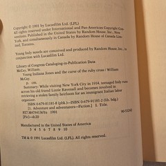 Young Indiana Jones Books Lot 3
