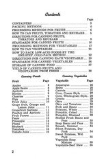 1914 Home Canning Of Fruits & Vegetables Book 39 Pages