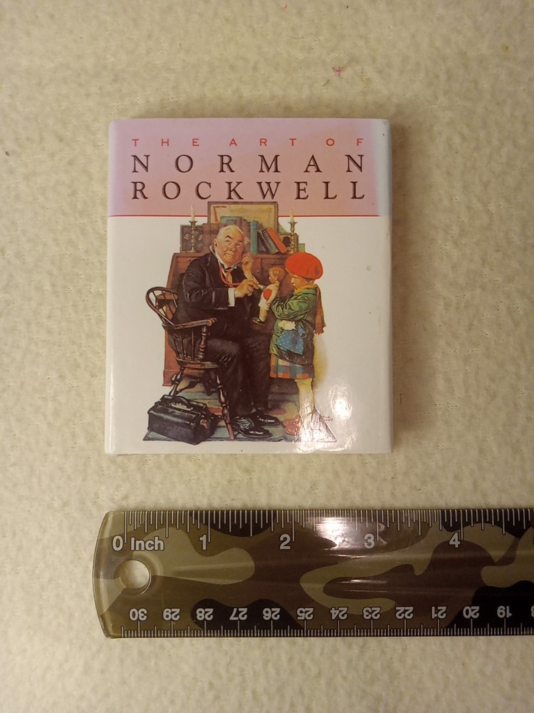 The Art of norman Rockwell, mini book, 4×3.5 in