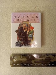 The Art of norman Rockwell, mini book, 4×3.5 in