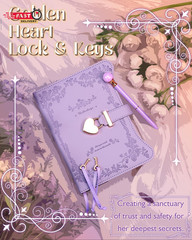 Hi! SCI Diary with Lock and Keys for Girls & Women, 360 Pages Journal with Lock