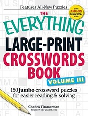 THE EVERYTHING LARGE-PRINT CROSSWORDS BOOK, VOLUME III: By Charles Timmerman VG+