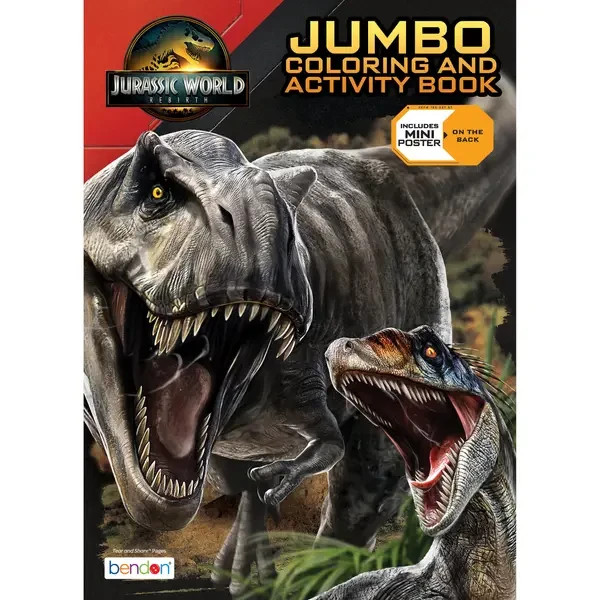 Jurassic World Jumbo Coloring and Activity Book