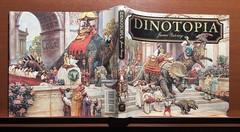 James Gurney Signed Dinotopia 1st Edition HC w/ Original T-Rex Sketch Drawing