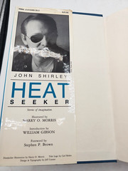 Heatseeker John Shirley 1989 1st Edition HC Scream Press Morris Illustrated