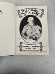 The Grand Incendiary: A Biography Of Samuel Adams by Paul Lewis (1973) HB/DJ