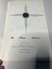 Indians Of The Plains By Anne Hall 26 Pages