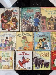 16 Rare HTF Little Golden Books Vintage Disney 1980s antique Oz Nursery MGM Lot