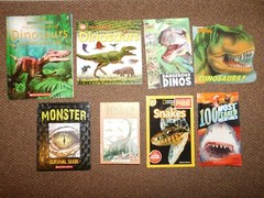 Kids Books Lot of 8 DINOSAURS SNAKES MONSTERS SPIDERS Fiction & NF Scholastic