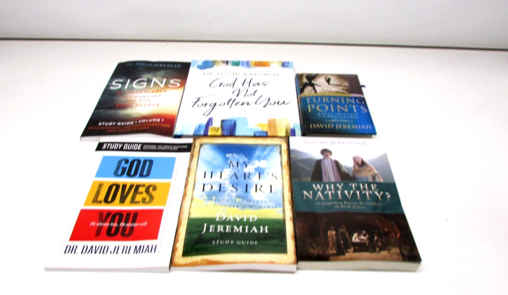 Lot of 6 Dr. David Jeremiah PB/HC/SC Books-God Has Not Forgotten You
