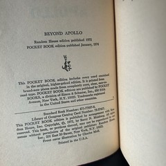 Beyond Apollo Barry N. Malzberg 1974 Pocket Book Vintage Sci-Fi Paperback