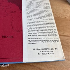 Papillon by Henri Charriere Hardcover 1970 Dust Jacket 434 Pages