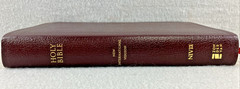 NIV, Thinline Reference Bible, Bonded Leather, Burgundy, Red Letter Edition