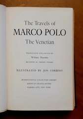 The Travels of Marco Polo The Venetian, 1948, first American edition, 344 pages.