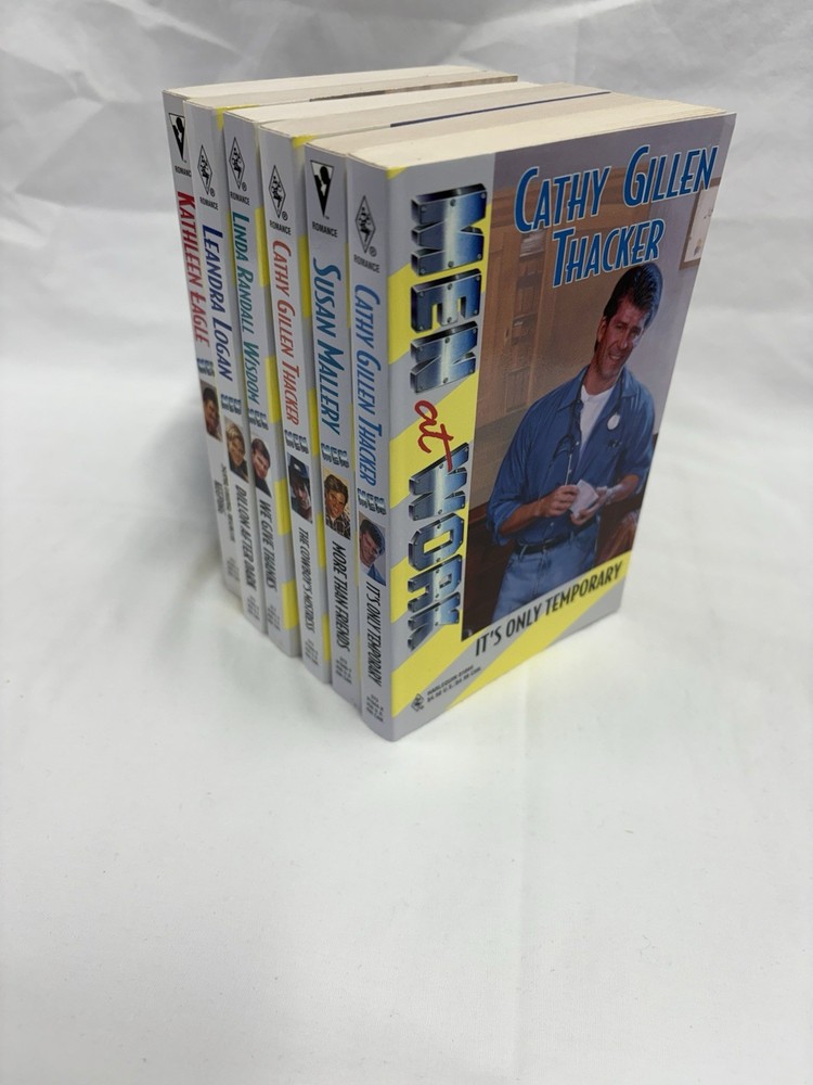 Men At Work Book Lot (6) Romance Literature