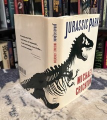 Jurassic Park – Michael Crichton (1990, Hardcover) First Edition/8th Print, G