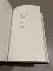 Animal Farm & 1984 George Orwell (Hardcover DJ)