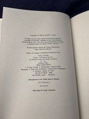 Lot 2 Donald Trump Surviving at the Top 1st editions Art of the Comeback HC DJ