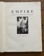 Empire Georgia Today in Pictures and Paragraphs 1936 First Edition HC