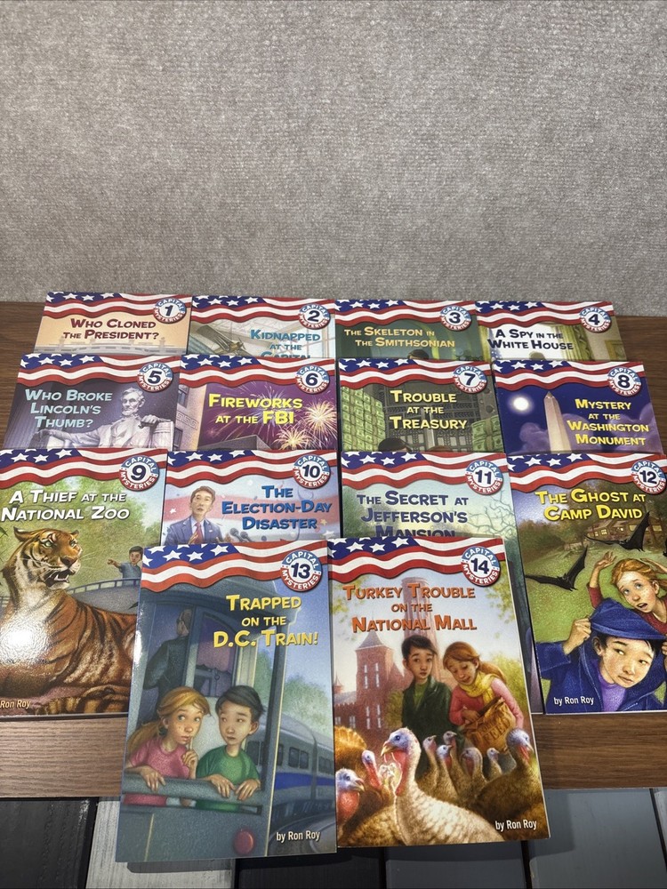 CAPITAL MYSTERIES Ron Roy Chapter Books Complete Series Lot 1-14 Bundle Kids