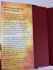 Harry Potter and The Cursed Child Parts One & Two J.K. Rowling 2016 1st Edition