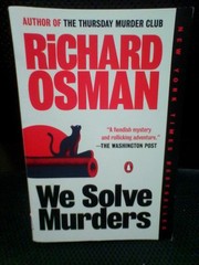 We Solve Murders : A Novel Paperback Richard Osman