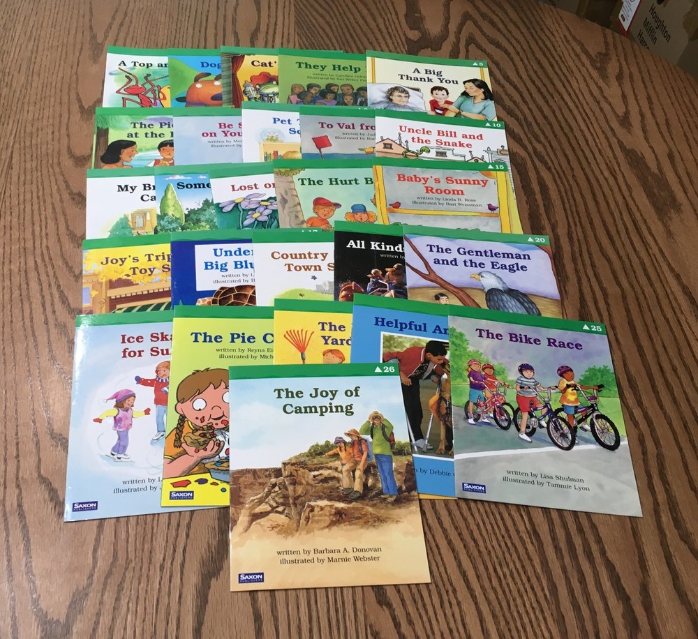 SAXON PHONICS & SPELLING STUDENT READERS / 26 BOOKS / GRADE 1 / LEVEL C