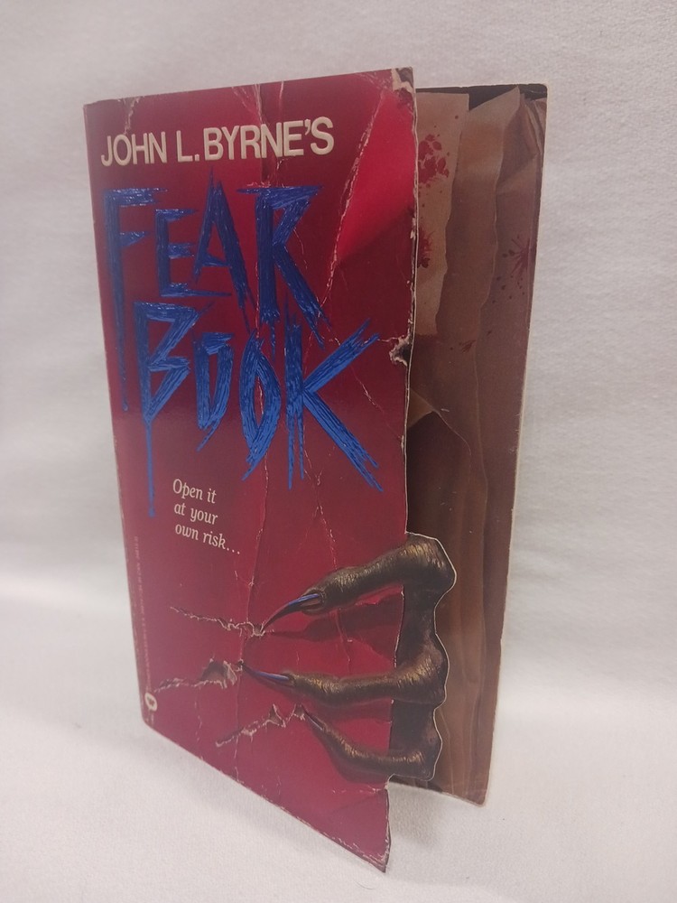 Fear Book John L Byrne 1988 Paperback First Edition 1st Printing Vintage Horror