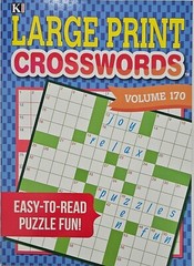 Kappa Large Print Crosswords Puzzle Books, 32 Different Volumes to Select U-PICK