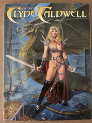 THE ART OF CLYDE CALDWELL 1984 128 PAGES VERY NICE SHAPE BEAUTIFUL BOOK