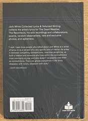 Jack White Stripes BOOK Collected Lyrics & Selected Writing Volume 1 NEW SEALED