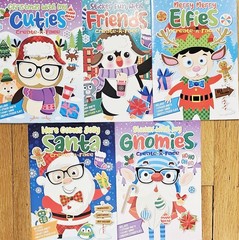 Christmas Make A Face Create A Face Dreamtivity Sticker Activity Books Set of 5