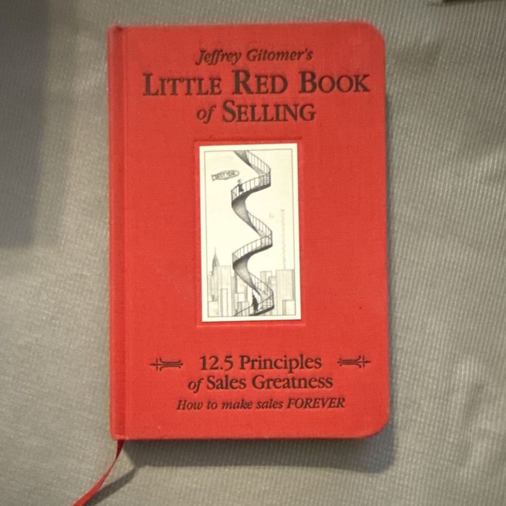 Jeffrey Gitomer Little Red Book of Selling Hardcover Business Sales Management