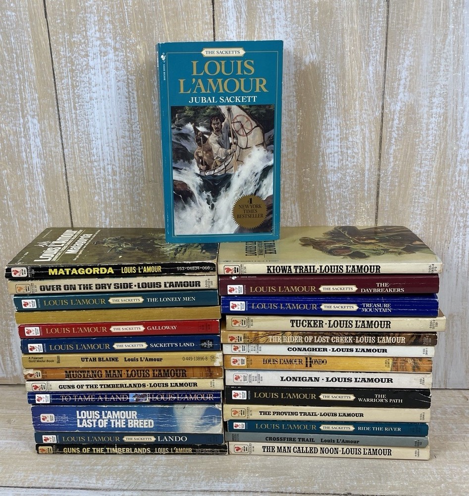 Louis Lamour Western Action Adventure Lot of 27 Paperback Books