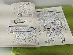 Paint with Water outer space Prestige 1982 Coloring/Activity Book 5 pages missng