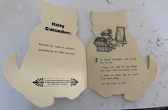 Vintage Kitty Cucumber Paperback Book by James Lillemoe, 13 Pages- in 1983, Rare