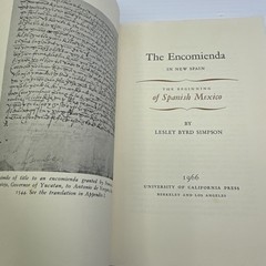 The Encomienda in New Spain Lesley Byrd Simpson 1966 HC Spanish Mexico Beginning