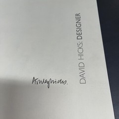 David Hicks: Designer by Ashley Hicks First Edition Hardcover (SIGNED)