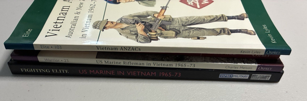 Lot 4 OSPREY Books VIETNAM WAR Uniforms Equipment Excellent Condition