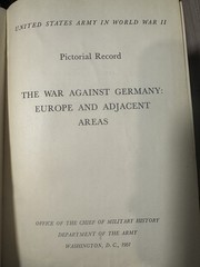 US Army in World War II Pictorial Record The War Against Germany Europe & Adjace