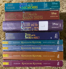 9 BOOK LOT RIDLEY PEARSON 2 HC 7 PB PETER & STARCATCHERS 1-4 KINGDOM KEEPERS 1-4