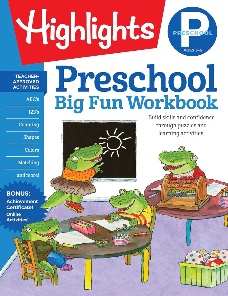 Preschool Big Fun Workbook: 256-Page Preschool Learning and Activity Workboo…
