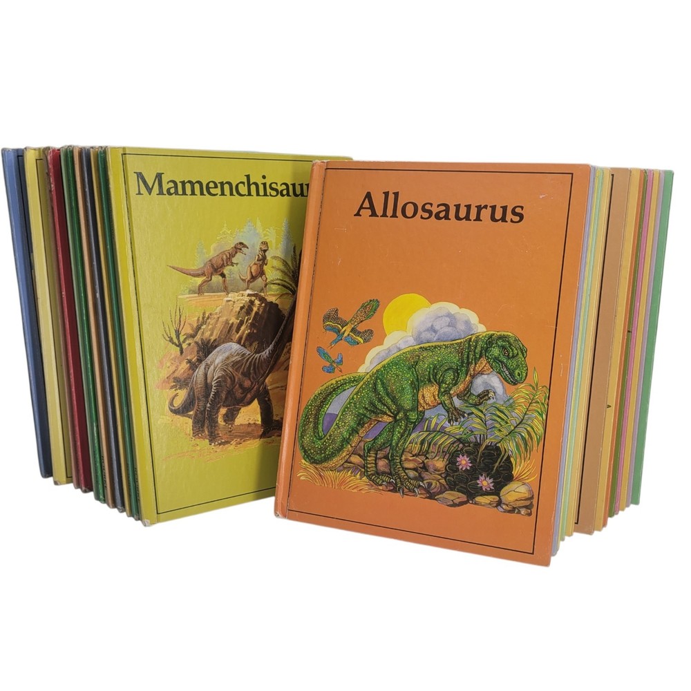 Vintage Rourke Dinosaur Library Series Books 1984 Set of 29 Hardcovers Rare