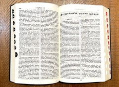 Tamil Mission Bible – Old Version Black Vinyl Cover with Gold Etched Text