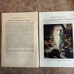 Elementary Bible History Words of Holy Scripture Loose Leaf Pages Illustrated