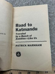 Road to Kathmandu Marnham 1972 First Laurel Printing Travel Nonfiction Dell
