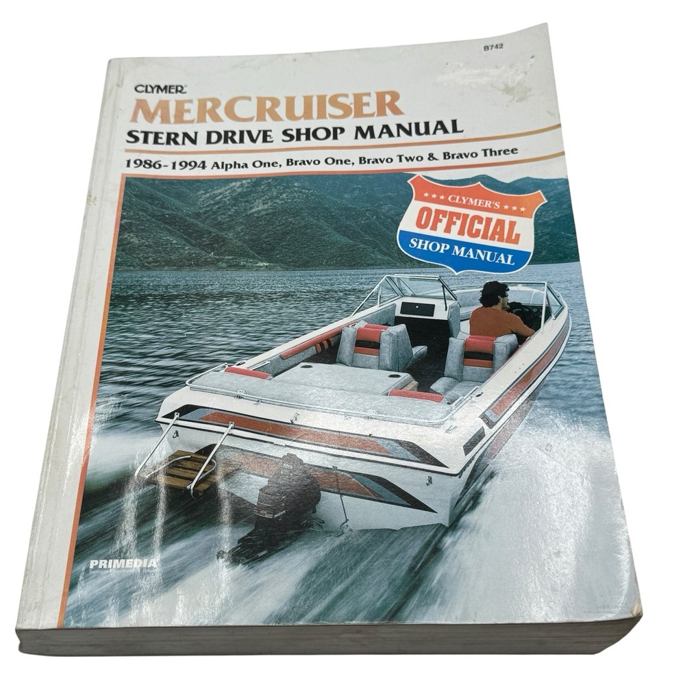 Clymer Mercruiser Stern Drive Shop Manual B742 1986-1994 Alpha Bravo Repair