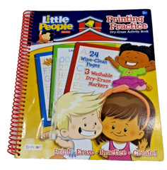 Fisher Price Little People Printing Practice Dry-Erase Activity Book Write &Wipe
